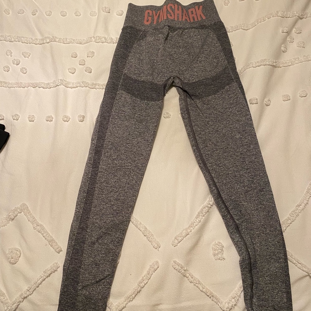 Gymshark leggings. Size Small. Grey and Pink. Like new